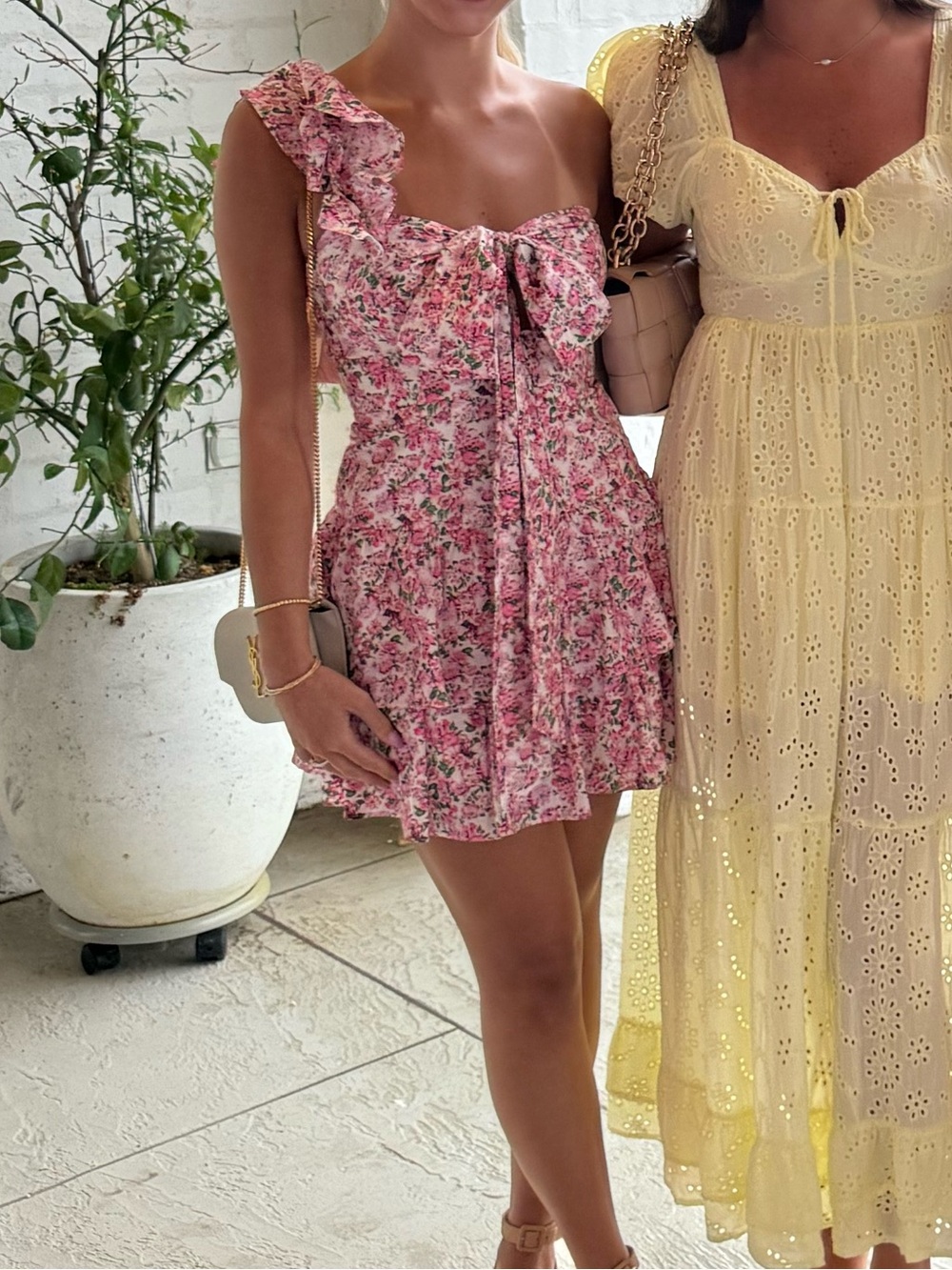 HELLO MOLLY Pink Floral Ruffle Girls' Dress - Picture 2 of 3